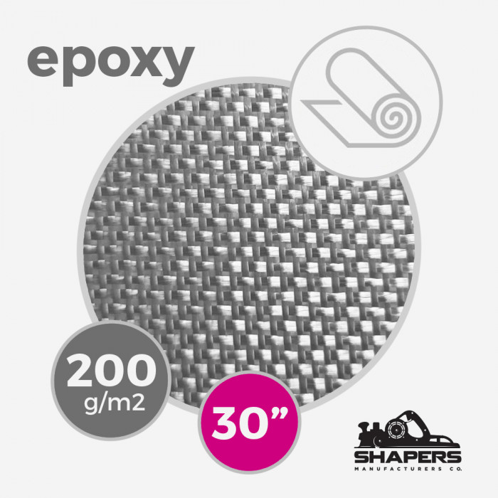 Tissu de fibre de verre Epoxy Shapers - 6 oz - 170 gr/m - largeur 76,2 cm (rouleau), SHAPERS COMPOSITES