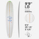 9'9'' LB Longboard - Green density - 3 lattes Red Cedar, ARCTIC FOAM