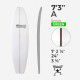 7'3'' A Retro - Green Density - 3/16'' Dark wood stringer, US BLANKS