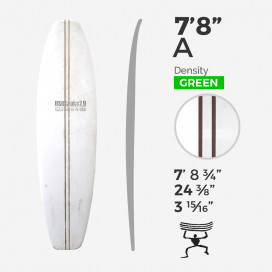 7'8'' A Retro - Green Density - costillas doble 3/8'' Dark wood, US BLANKS