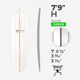 7'9'' H Mid - Green Density - 3 lattes Red and Dark woods, US BLANKS