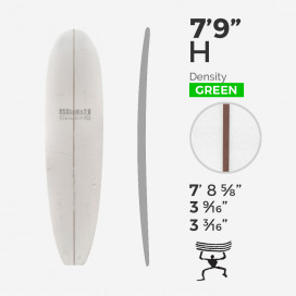 7'9'' H Mid - Green Density - costilla 1/4'' Dark wood, US BLANKS