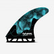 Thruster fins - Jack Robinson Honeycomb Aqua - Size L, FUTURES.