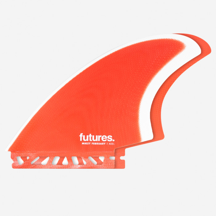 Mikey February Fiberglass Keels Red / Grey, FUTURES.