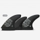 Dérives 5 fins - Vector 3/2 ALPHA series Carbon Grey 5 fins Set - taille L, FUTURES.