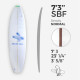 7'2'' F Fish - Green Density - 3/16'' Dark Brown Thermo Basswood stringer - ARCTIC Foam