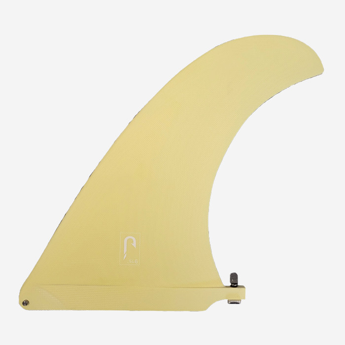 9.75 longboard single fin - Cream tint fiberglass