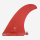 9.75 longboard single fin - Red tint fiberglass