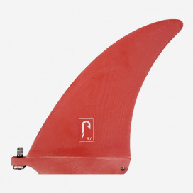 7.5 longboard single fin - Red tint fiberglass