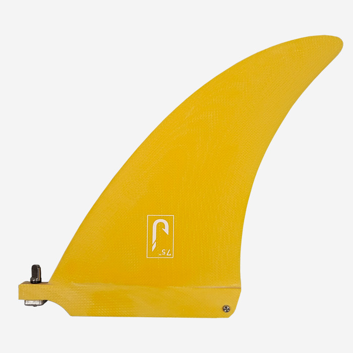 7.5 longboard single fin Pivot - Gold tint fiberglass