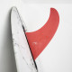 9.75 longboard single fin - Red tint fiberglass