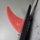 7.5 longboard single fin - Red tint fiberglass