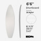 EPS shortboard / Fish 6'6'' blank - no stringer, EON Foamsh