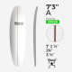 7'3'' A Retro - Green Density - 3/16'' Dark wood stringer, US BLANKS