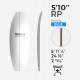 5'10'' RP Fish - Blue Density - latte 1/8'' Dark wood, US BLANKS