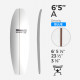 6'5'' A Fish - Blue Density - costilla 1/8'' Dark wood, US BLANKS