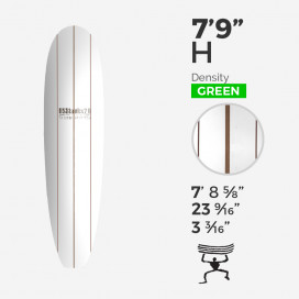 7'9'' H Mid - Green Density - 3 lattes Red and Dark woods, US BLANKS