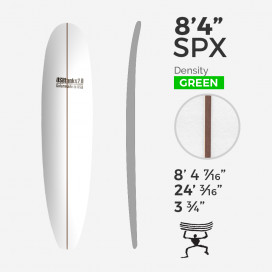 8'4'' SPX Mid - Green Density - 1/4'' Dark wood stringer, US BLANKS