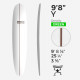 9'8'' Y Longboard - Green Density - latte 3/8'' Dark wood, US BLANKS