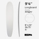 EPS longboard 9'4'' blank - no stringer, EON Foamsh