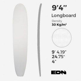 Foam EPS 9'4'' longboard - sin costilla, EON Foam