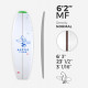 6'2'' MF Fish - Green density - 1/8'' Dark Brown Thermo Basswood stringer, ARCTIC FOAM