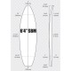 6'4'' SBM Shortboard - Yellow light density - 1/8 Basswood, ARCTIC FOAM