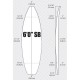 6'0'' SB Shortboard - Yellow light density - 1/8 Basswood, ARCTIC FOAM