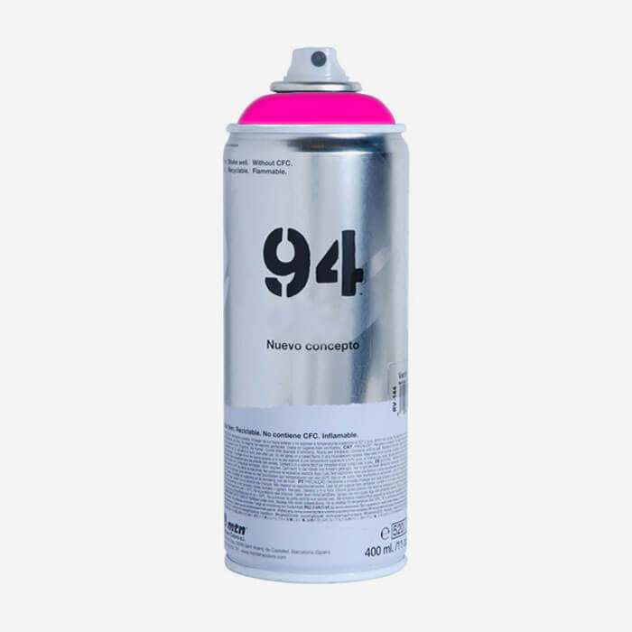 Bombe peinture rose fluo booster - Équipement moto