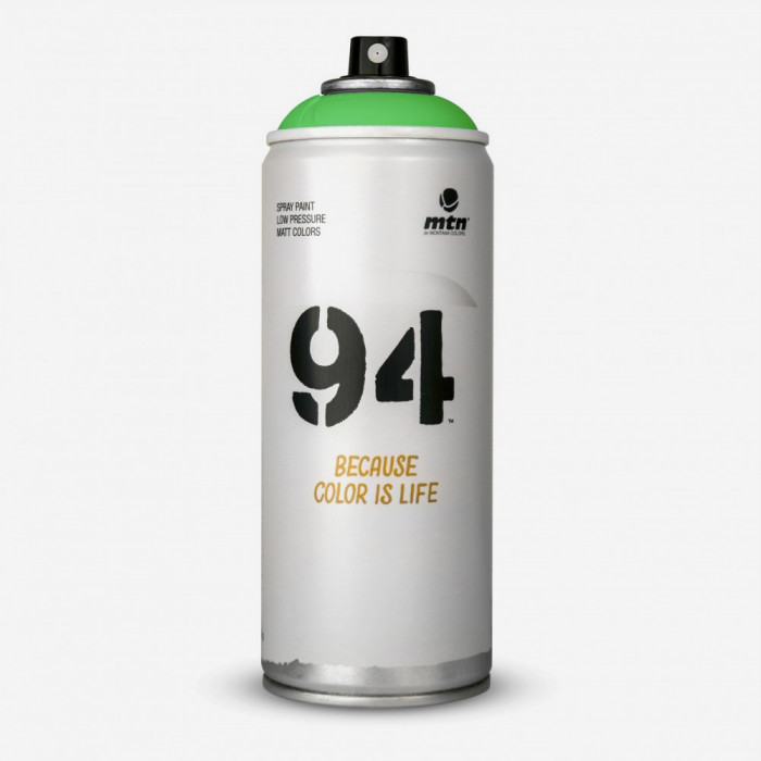 Montana 94 Neon Green spray paint, MONTANA PAINTS for surfboards