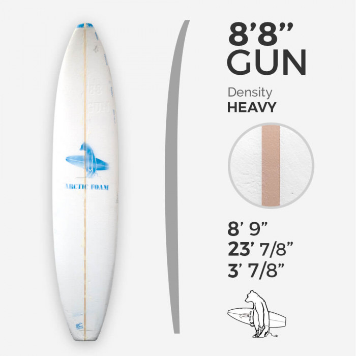 ARCTIC Foam 8'8" Gun - Blue Density