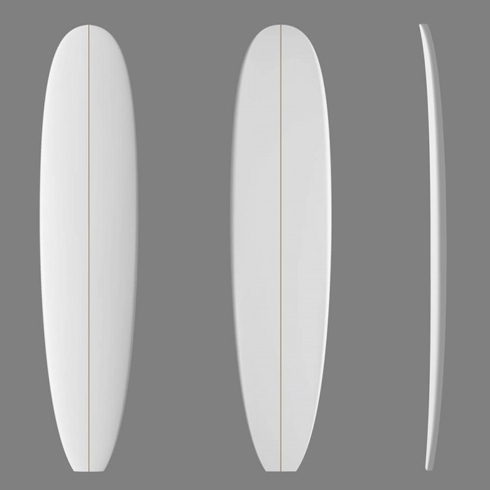 white longboard surfboard