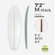 7'2'' Thick EPS - 7'2'' x 24" x 4,1" - latte 1/8'' Ply, MARKO FOAM