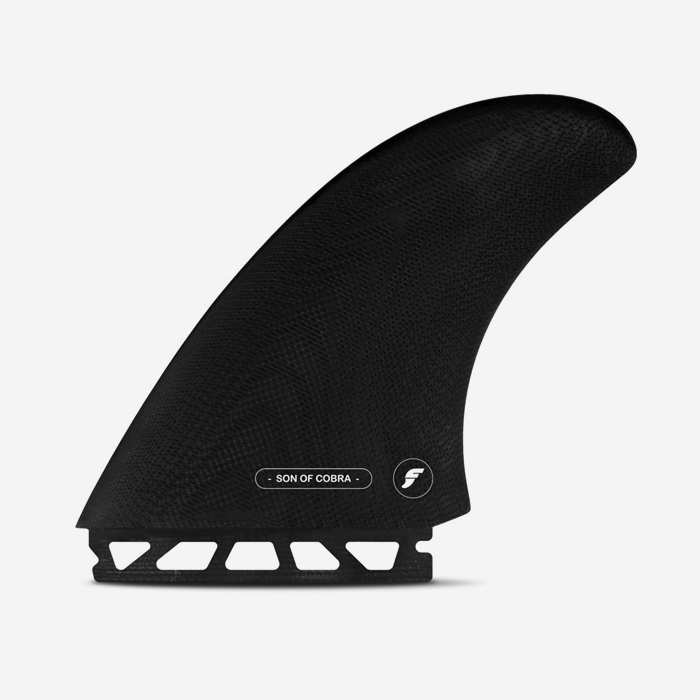 Twin fins - Son of Cobra Twin fin - Fiberglass Black, FUTURES.