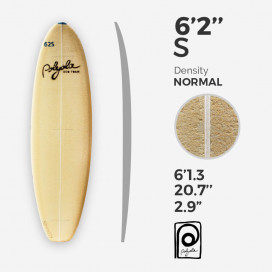 6'2'' S Shortboard - 4mm Ply stringer, POLYOLA